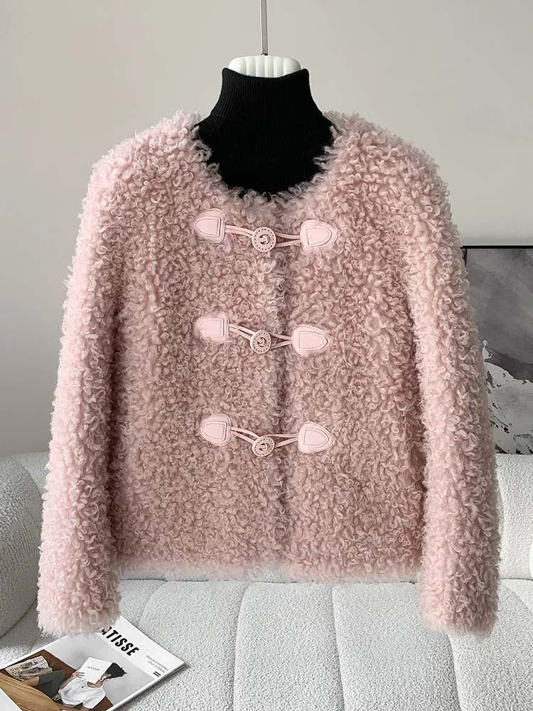 

New Sheep Shearing Coat for Women, Young and Fashionable, Small and Stylish, Fur Integrated Short Coat