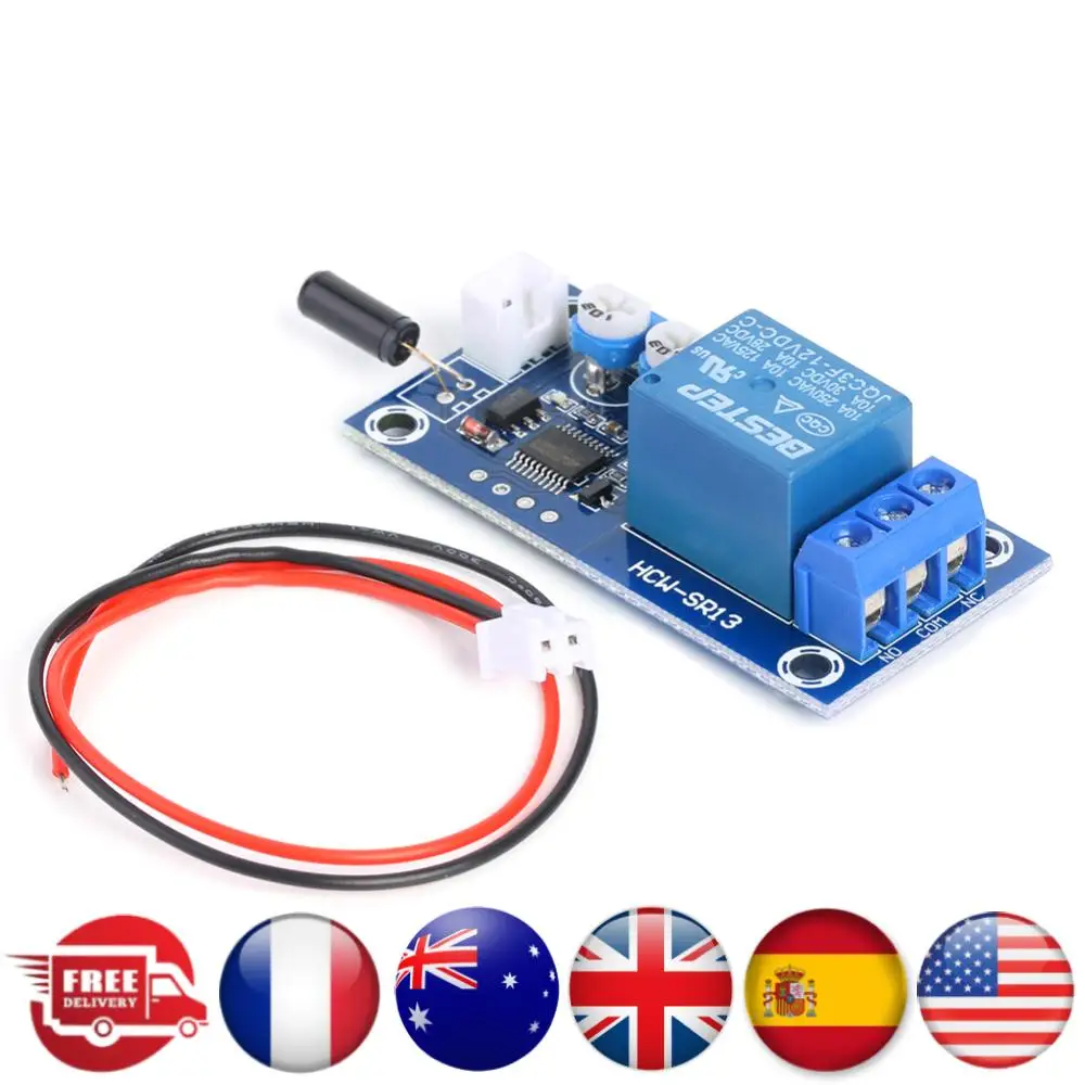 أجهزة استشعار الاهتزاز التتابع التبديل حساسية وحدة تبديل لتقوم بها بنفسك نظام إنذار قابل للتعديل لوحة استشعار الاهتزاز