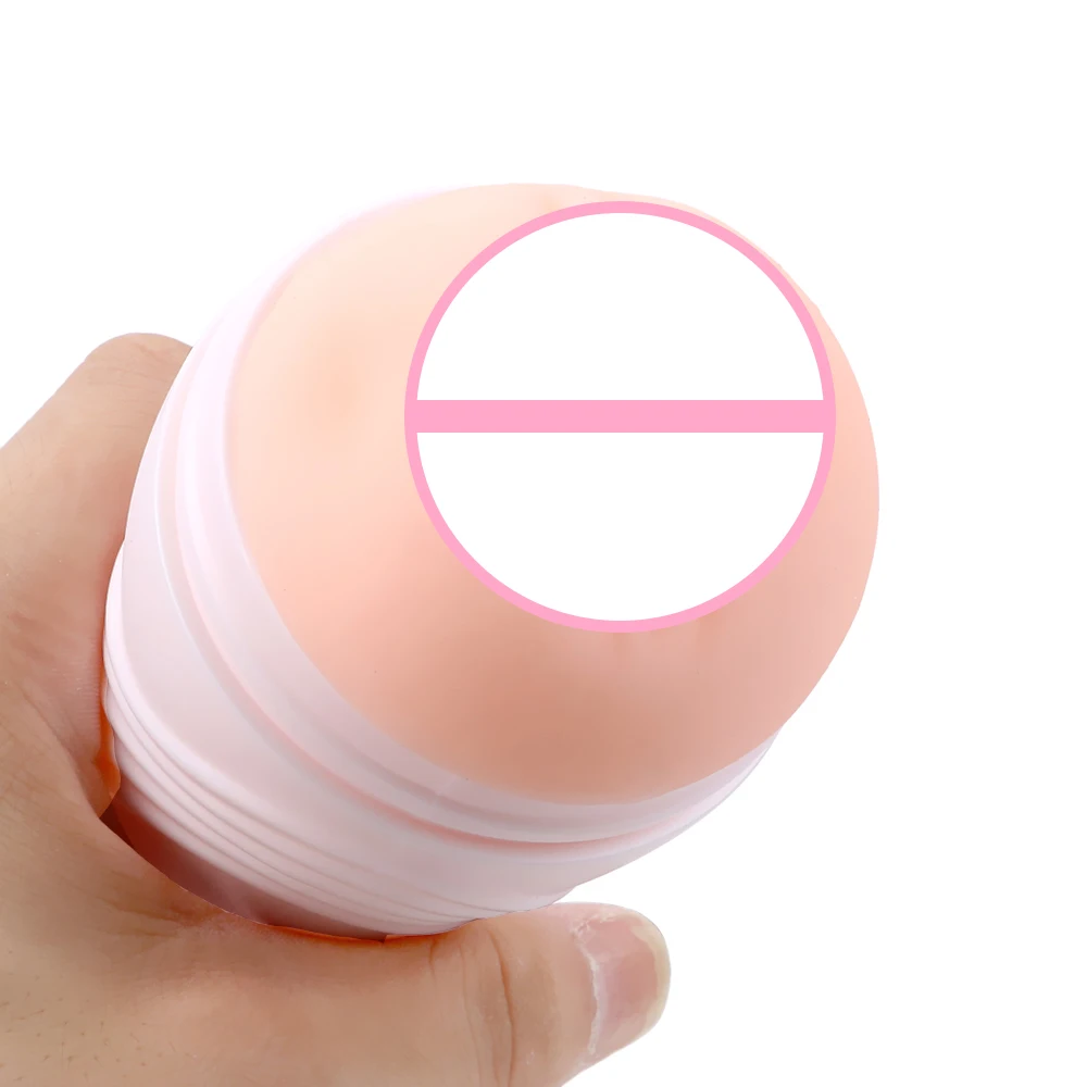 Adult Products Soft Silicone Male Masturbator Reusable Sex Cup Realistic Pussy Sex Toys for Men Vagina Masturbation Cup