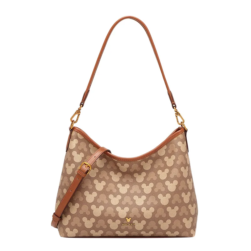 

Disney Mickey Print Retro Shoulder Bag Women Large Tote Handbag Casual Crossbody Purse