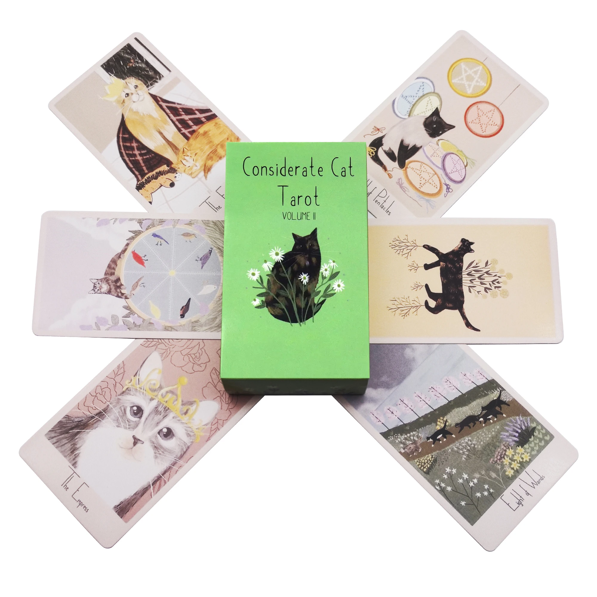 

Considerate Cat Tarot Oracle Leisure Entertainment Card Family Gathering Divination Deck Tarot Board Playing Card Game gift