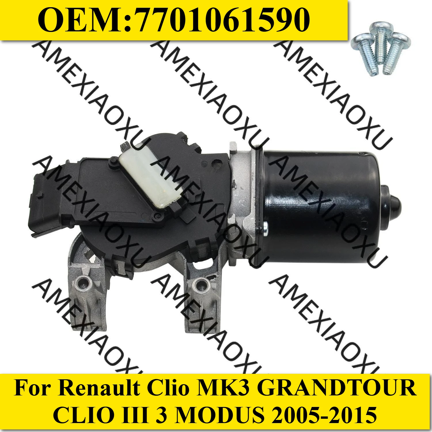 1 Pieza OEM:7701061590 Para Renault Clio MK3 GRANDTOUR CLIO III 3 MODUS 2005-2015 Nuevo Motor Limpiaparabrisas Delantero para Hatchback