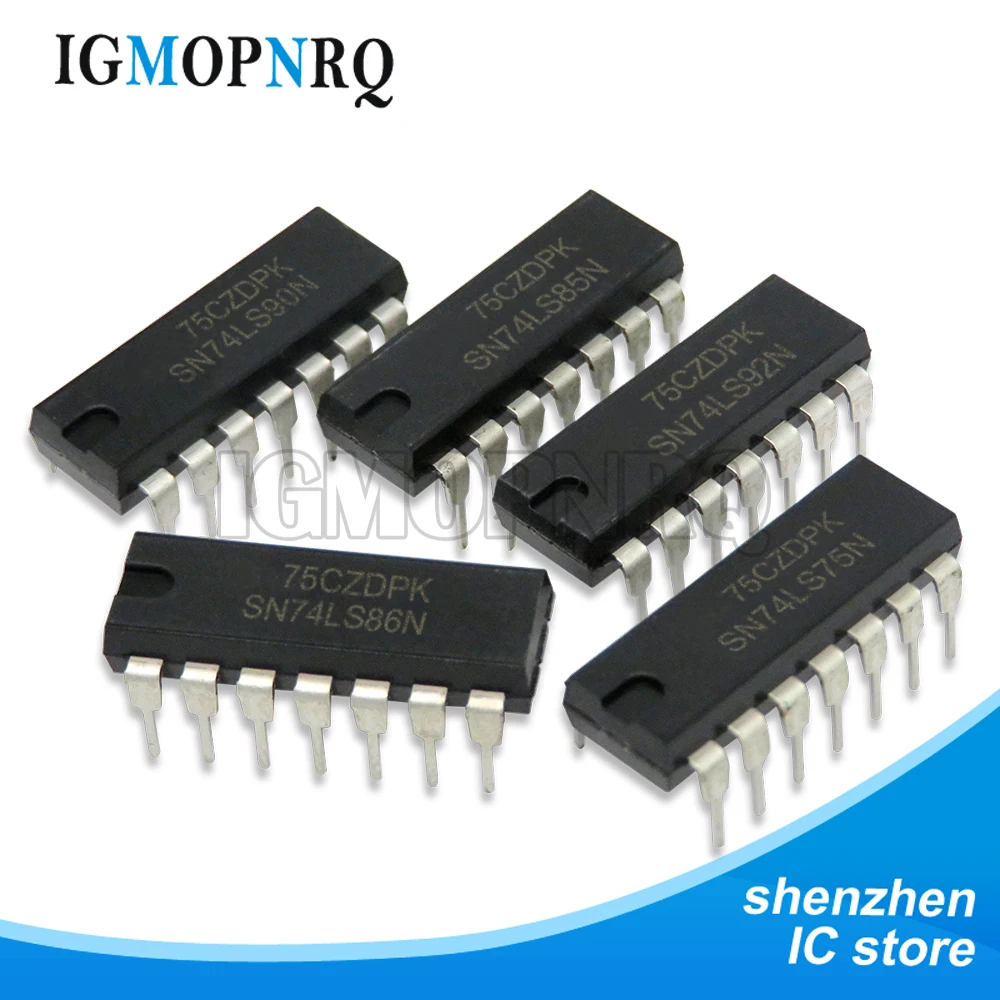 10PCS SN74LS90N SN74LS92N SN74LS112N SN74LS123N SN74LS132N SN74LS138N SN74LS139N SN74LS145N SN74LS157N SN74LS245N DIP 74LS283N