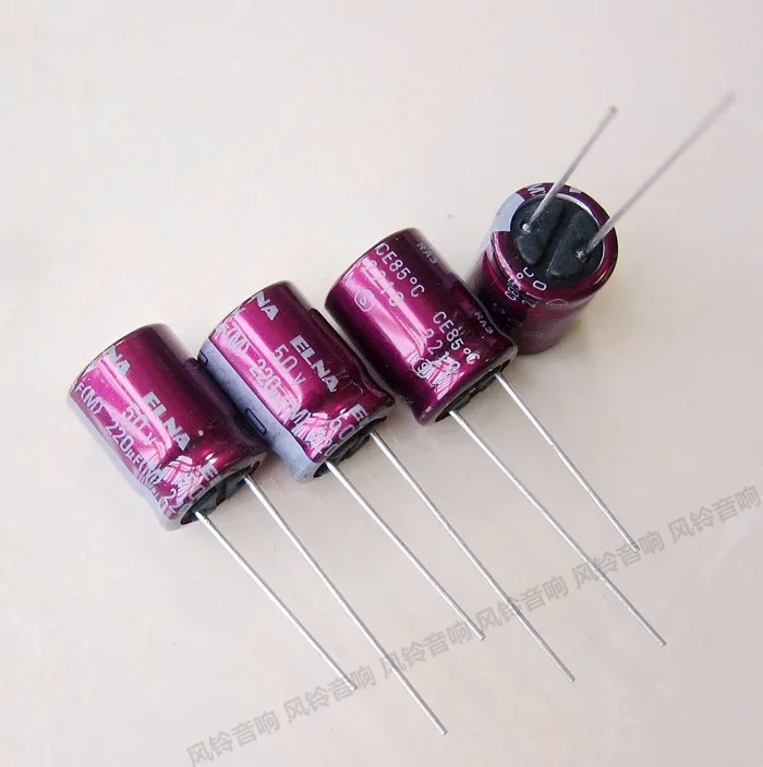 2024 news ELNA RA3 Series 50V 220UF 10X12.5MM Audio Electrolytic Capacitor 220UF50V 10*12.5mm 100% New and Original 50v220uf