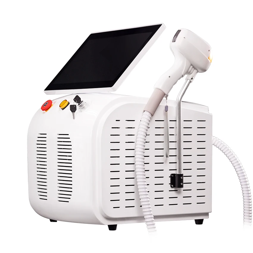 newest diode laser hair removal machine 755nm 808nm 1064nm 3 wavelengths diode laser painless hair removal cooling head epilator