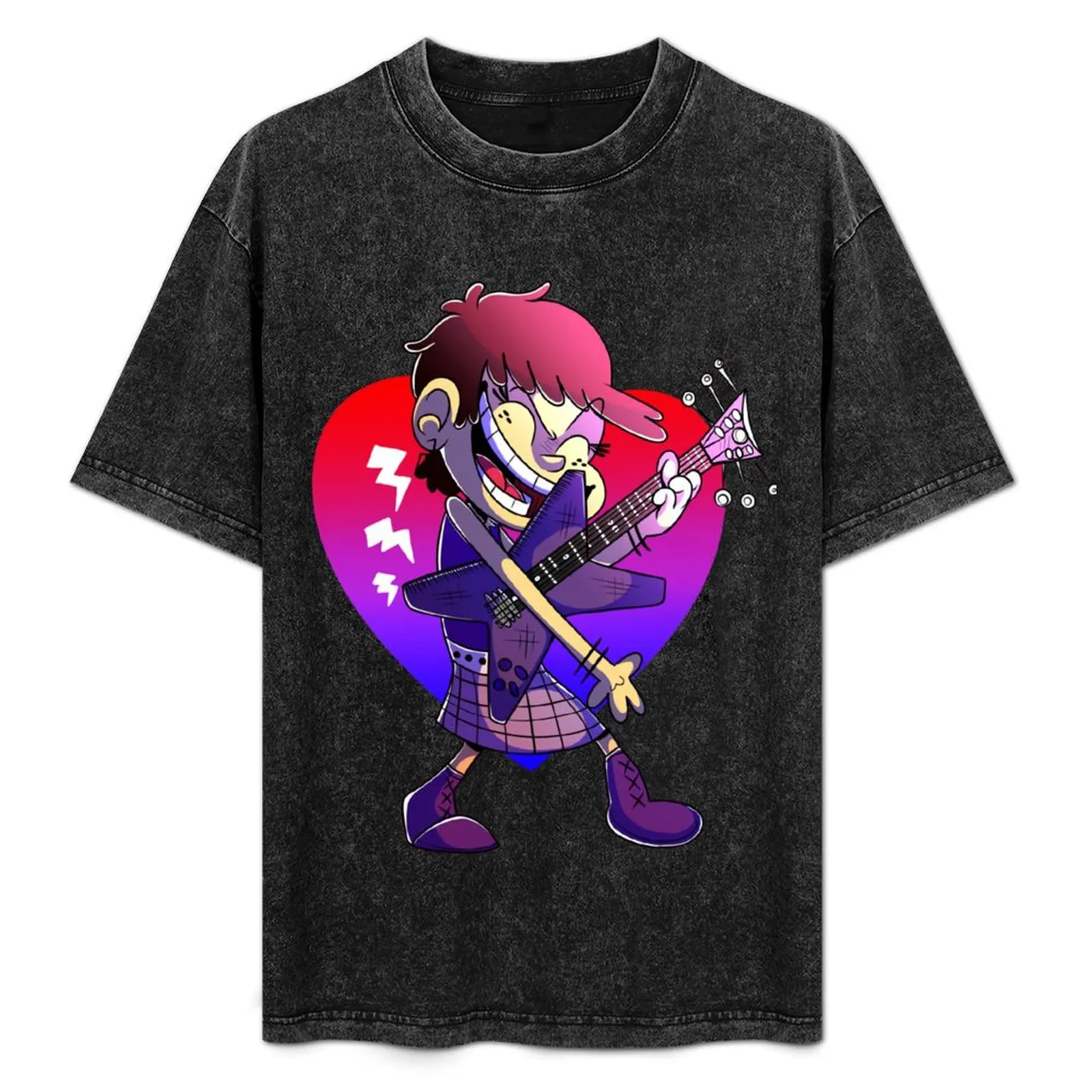 Camiseta The Loud House Luna Loud and Guitar, básica, sencilla, informal, de manga corta