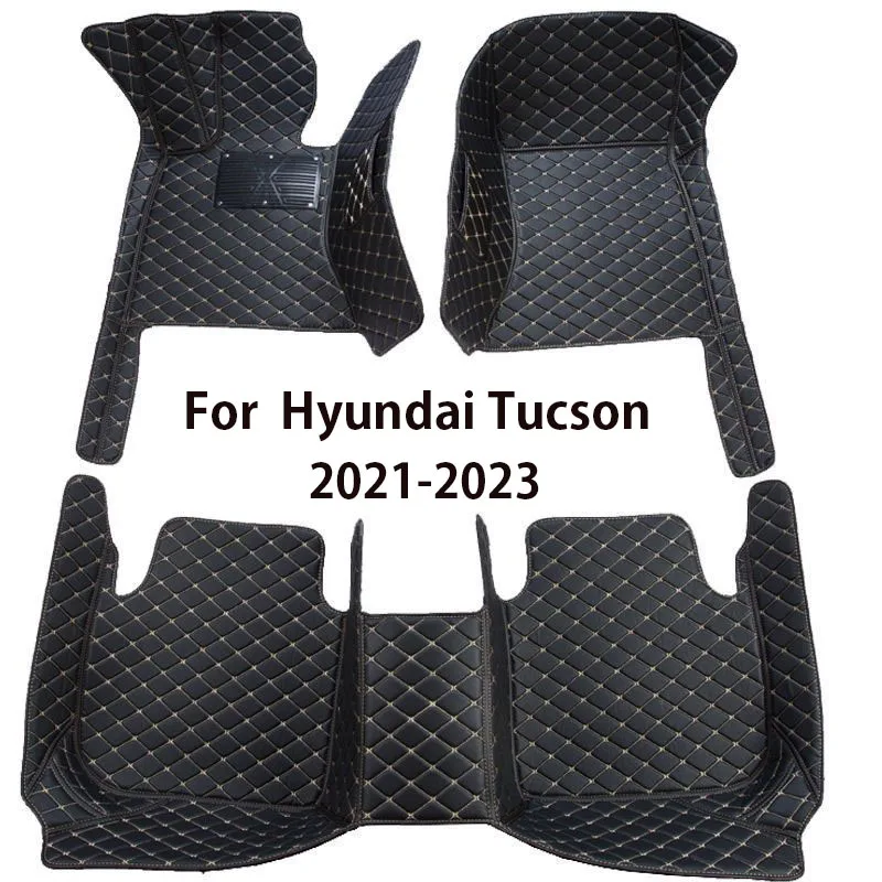 

Car Floor Mats For Hyundai Tucson Non-hybrid 2021 2022 2023 Custom Auto Foot Pads Automobile Carpet Cover interior accessories