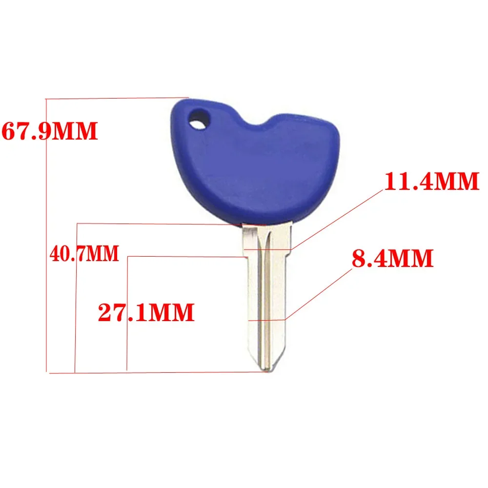 Motorcycle Uncut Blade Key For Vespa Piaggio 3VTE Fly 125 250 300 GTV VESPA LX LXV LXS GTS GTV 250 300 Scooter parts（No chip.）