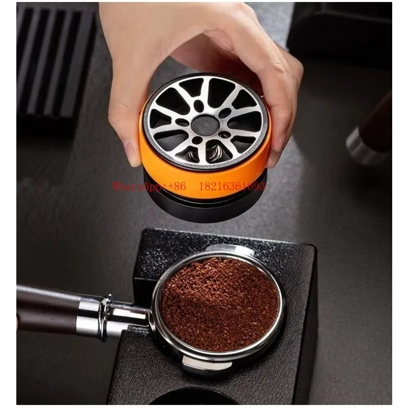 New Arrival Self-gravity Wheel Hub Powder Dispenser Adjustable Espresso Machine Universal 51/53/58 Mm Pressing Powder Cloth Pow