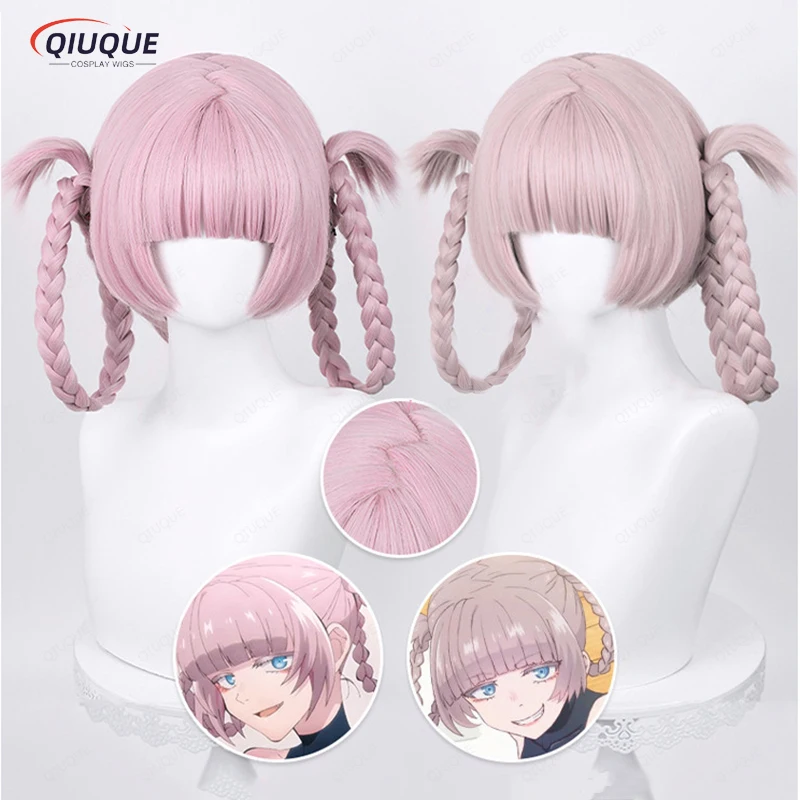 

Anime Call of the Night Yofukashi no Uta Nanakusa Nazuna Cosplay Wig Long Pink Heat Resistant Synthetic Hair Wigs + Wig Cap