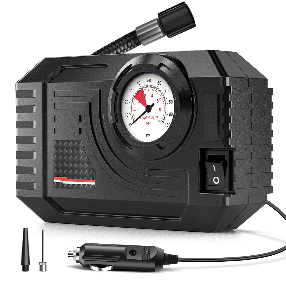 AliExpress CARSUN 20L/Min Mini Electric Air Compressor - Portable Tire Inflator Pump for Car Motorcycle Bicycle Inflatable