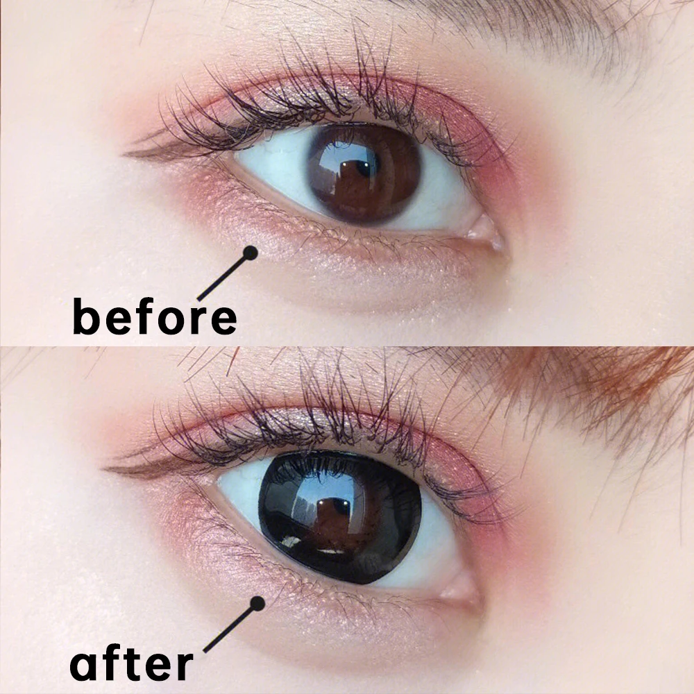 OVOLOOK-2pcs/Pair Contact Lenses Fast Shipping Big Black Lenses for Eyes Beauty Pupils Comestic Eye Color Lens 14.5mm Yearly