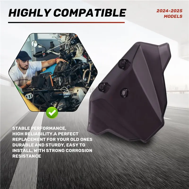 A48P-For 990 DUKE 990 DUKE 2024-2026 Compatible Front Windshield Windscreen Sport Screen Wind Deflector Motorcycle Accessories G