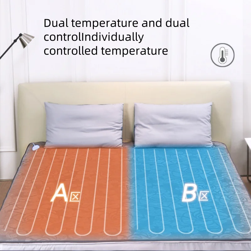 Elektryczny koc podgrzewany Regulowana temperatura Flanela Grzejnik elektryczny Materac Koc termiczny Zimowy koc podgrzewający ciało