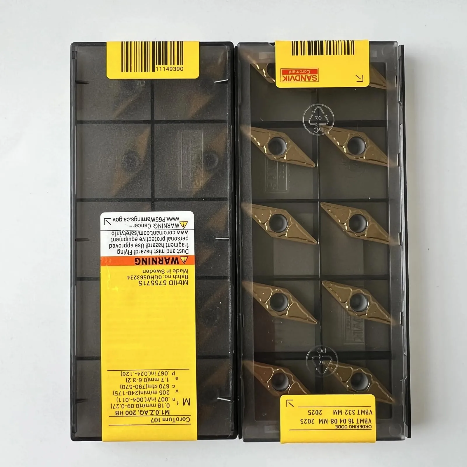 

Original SANDVIK / VBMT160408-MM 2025 / Hard alloy CNC Blade 10 Pcs