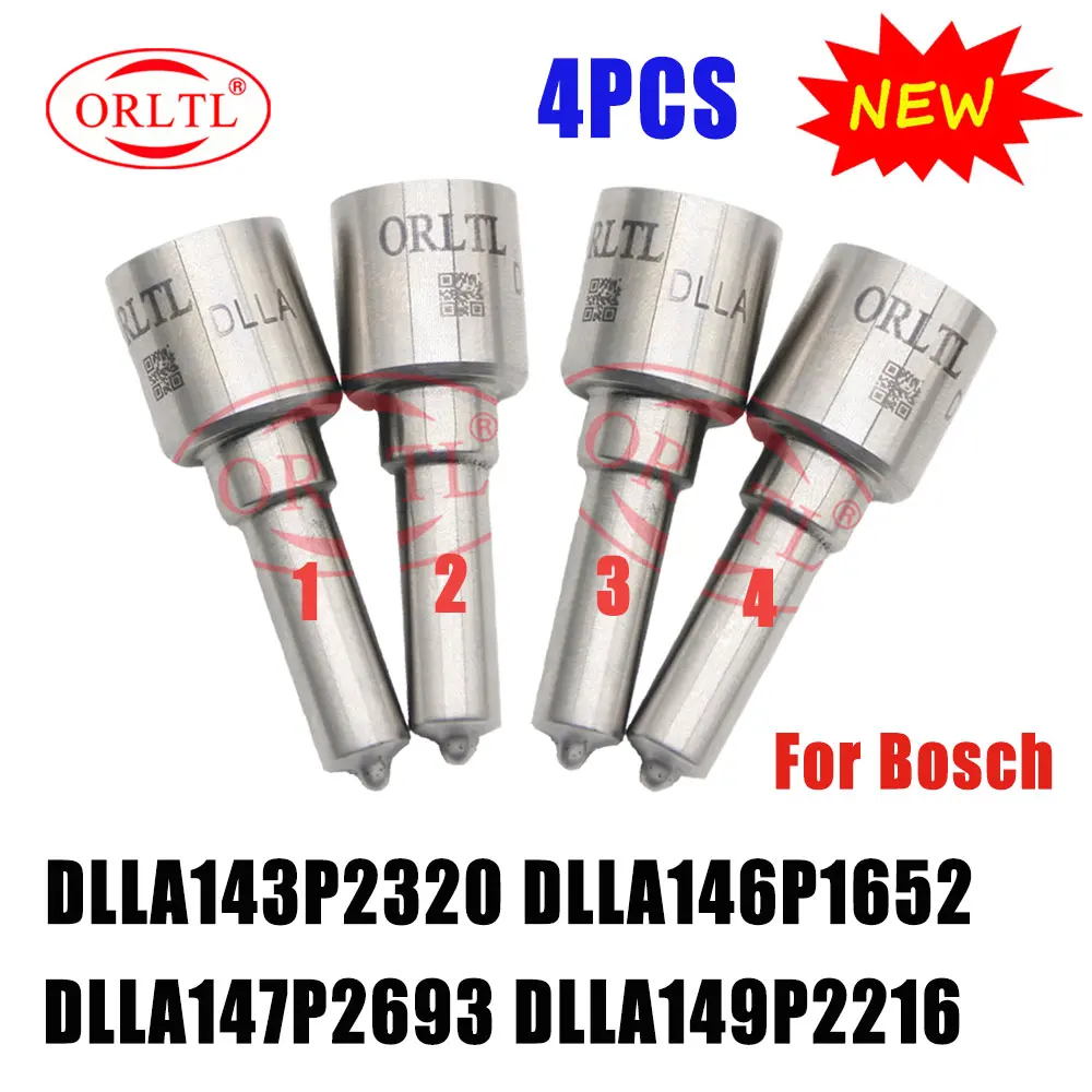 

4 PCS DLLA143P2320 DLLA146P1652 DLLA147P2693 DLLA149P2216 Nozzle For Bosch Injector DLLA 143P2320 DLLA 146P1652 DLLA147 P2693