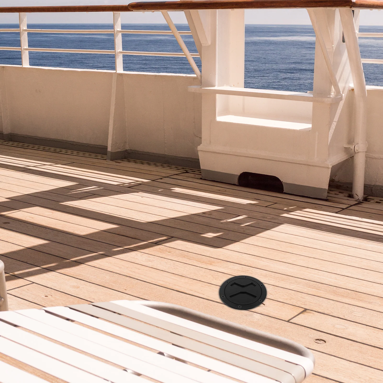 

Boat Deck Plate Hatch 13.7cm Non Slip Detachable Watertight Lid Cover for Marine Yacht Kayak Inspection Hatch Checking Lid