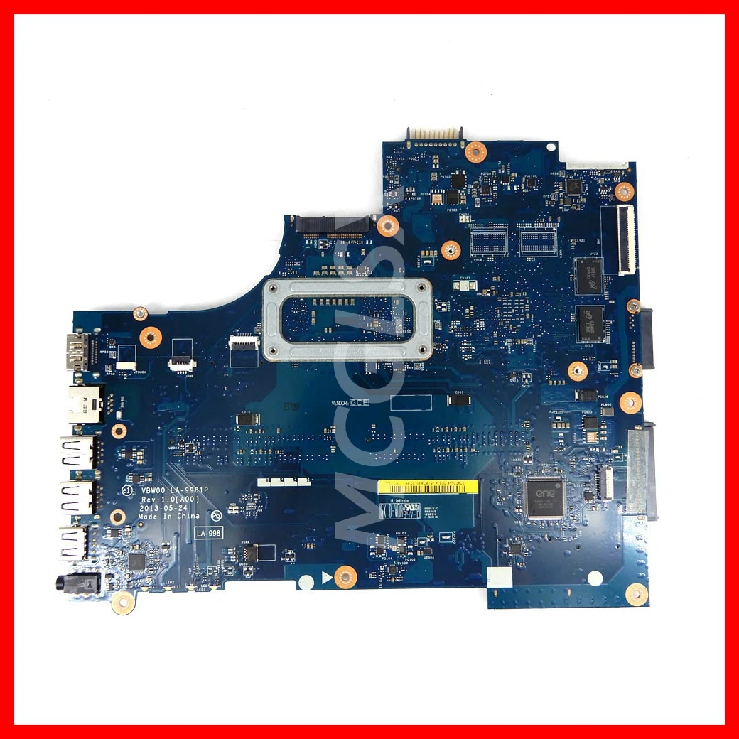 Imagem -02 - Placa-mãe Portátil para Dell Inspiron 15r 5537 3537 Notebook Mainboard La-9981p I54200u I7-4500u Cpu 2160841027 Gpu Testado ok