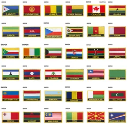 Maldives Flag Embroidery Patches Iron on Saw on Transfer patches Sewing Applications for Clothes in Home&Garden