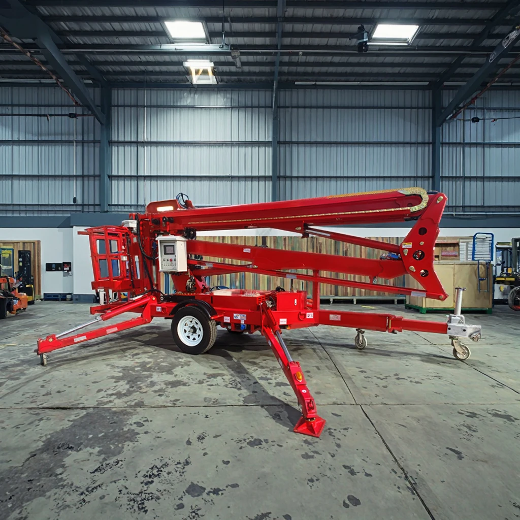 Hot Sale Electric Articulated Boom Lift 18m Work Platform Telescopic For High Work Cherry Picker Lift