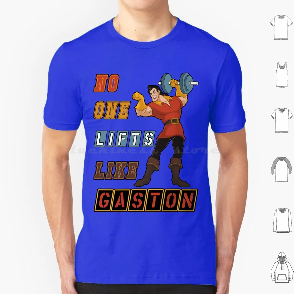 Gaston Lifts T Shirt 6xl Cotton Cool Tee Gym Lifting Bro Weights Free Weights Training Powerlifting Gym Gym Nerd Geek Gamer Gym