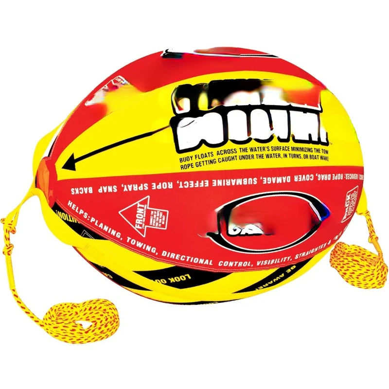 Booster Ball, Towable Tube Rope Performance Ball Dimensions inflated (38in x 28in) deflated (45in x 36in)