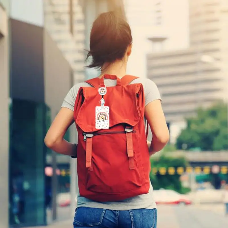 Porte-Danemark ge avec Lanière et réinitialisation Rétractable pour Infirmière, réinitialisation Vertical de Protection d'Identité