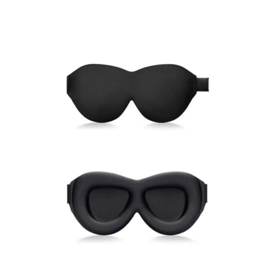 

Sleep Mask for Side Sleepers, 3D Contoured Eye Mask for Sleeping, Soft Memory Foam Eye Cover with Adjustable Strap, No Pressure on Eyes, Travel Sleep Mask for Men Women, Shift Work & Naps, Black