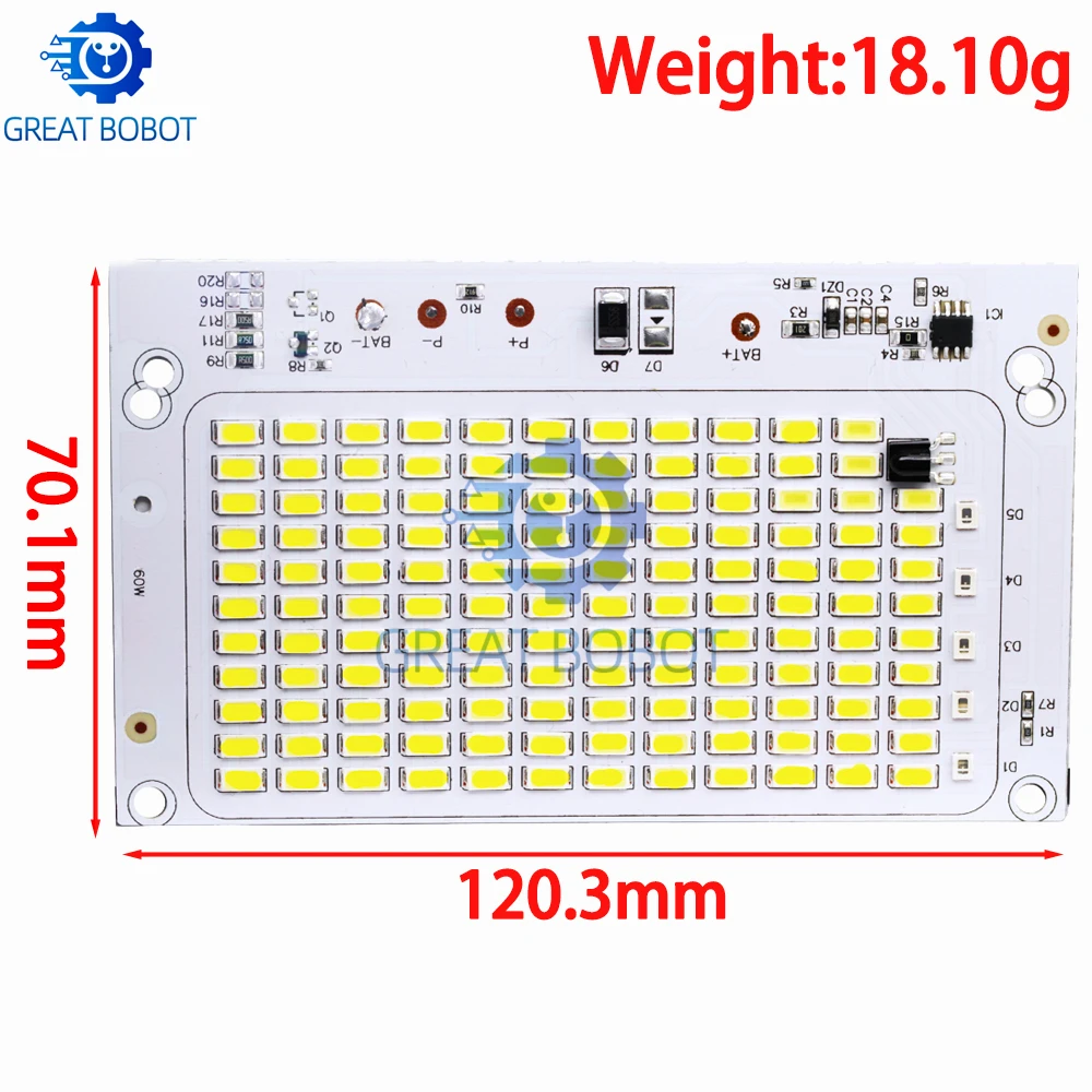 BS 25w 40w 60w 100w LED outdoor solar energy 5730 high brightness bead projection light  integrated light source light panel