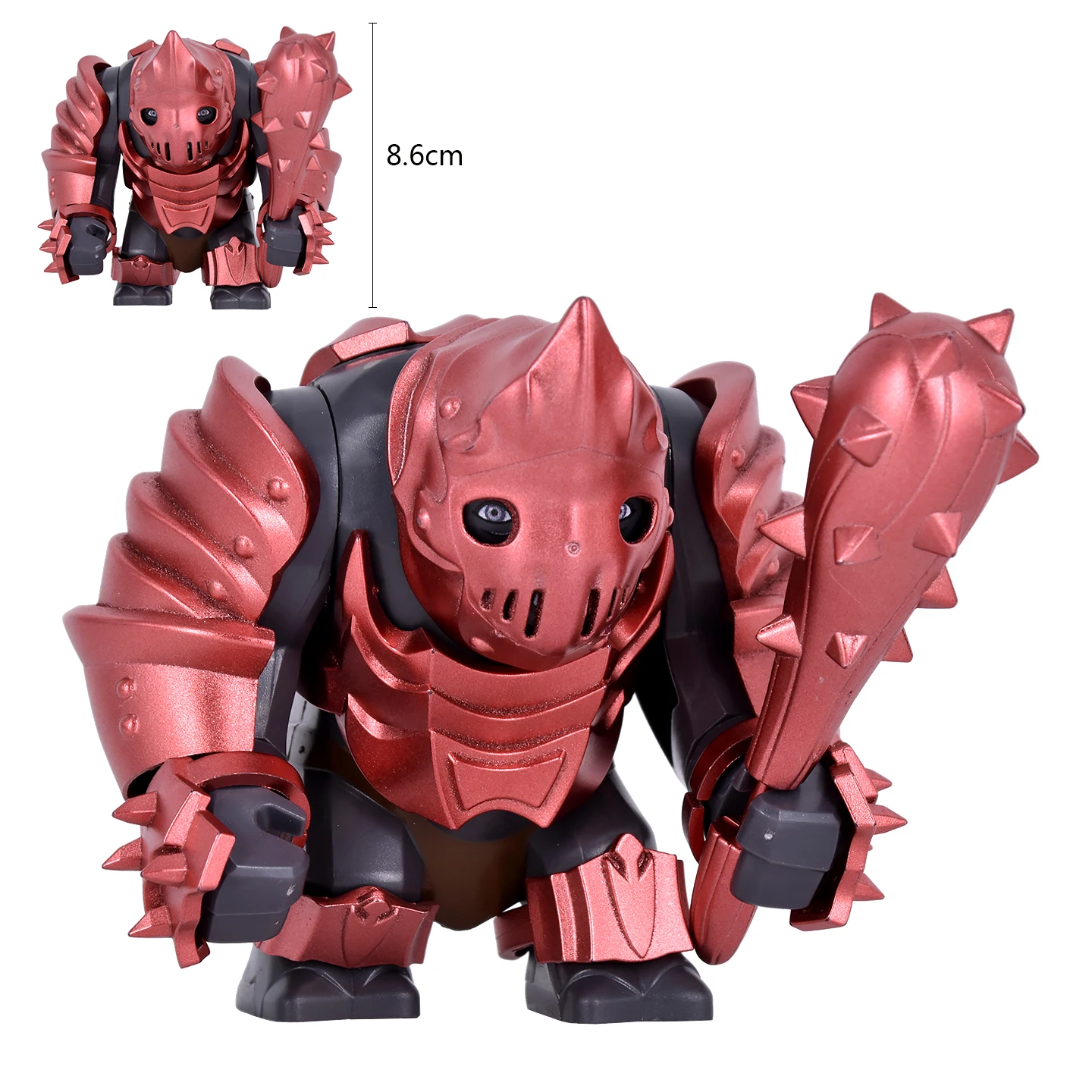 MOC DIY Medieval Orc Warrior Soldier LOTR Big Figure Uruks Warg Chariot Mount Building Blocks Bricks toys Gift for Collectors view 5