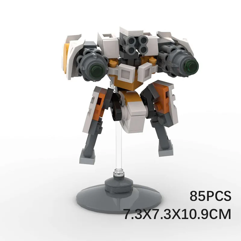 MOC-bouwstenen zijn compatibel met kleine mecha-montage exoskeletroobots, puzzelornamenten, beeldjes en kinderspeelgoed