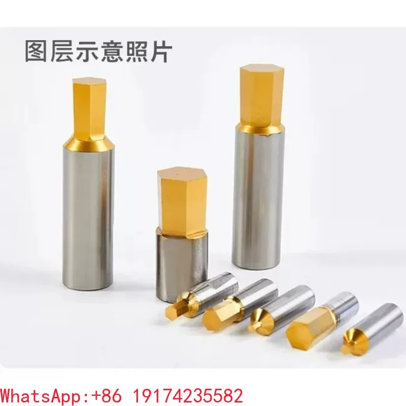Hexagon Rotary Broach Punch Bit Punching Tool Holder British System Rotated Blanking Cutter Alloy Head