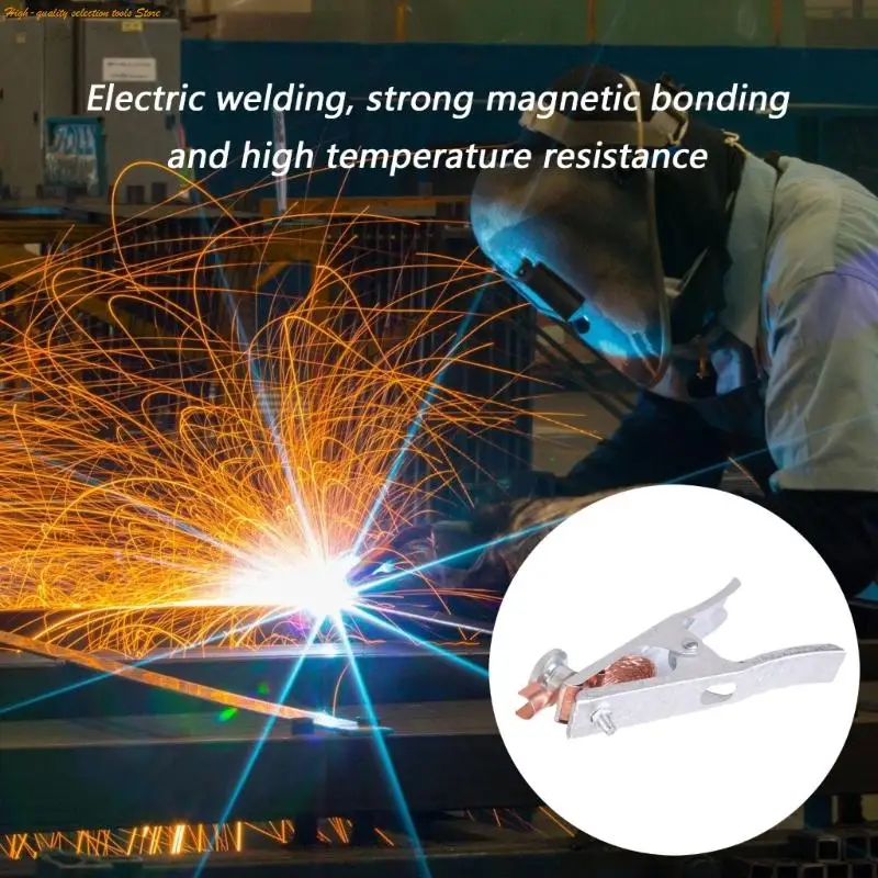 

203F Heavy Gauges Welding Ground Clamps Rapid Setups Function Sturdy Steel Build Professional Metalworking Tool