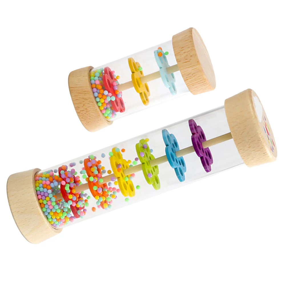 

2 Pcs Rainphone Musical Enlightenment Toy Children Percussion Sound Color Recognition