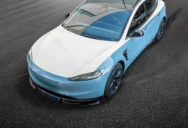 

High-quality aggressive style gloss black front and rear lip body kit for Model 3, upgraded with sporty design