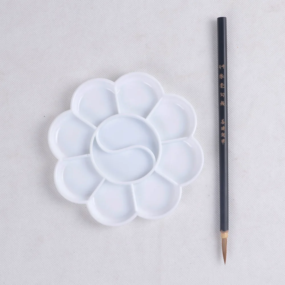 4 Size Palette Art Alternatives Paint Tray Artist Watercolor Plastic Palette Supply White  Watercolor Palette Pigment Tray