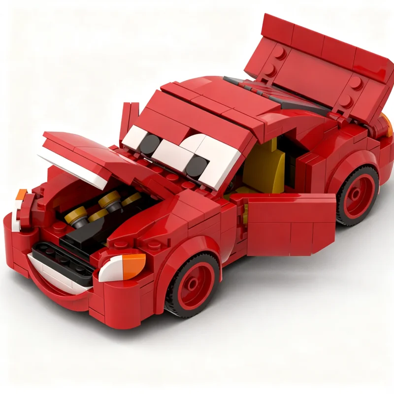 369 個 MOC アルティメット ライトニング・マックィーン シティ チャンピオンズ スーパーカー モデル 組み立てブロック おもちゃ DIY アイデア クリスマスギフト ブロック 誕生日プレゼント