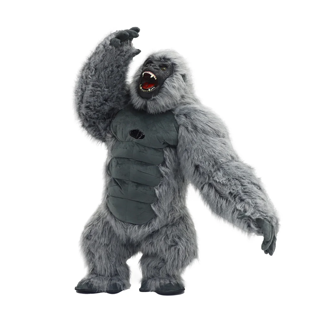 Gray Kong with arm in air