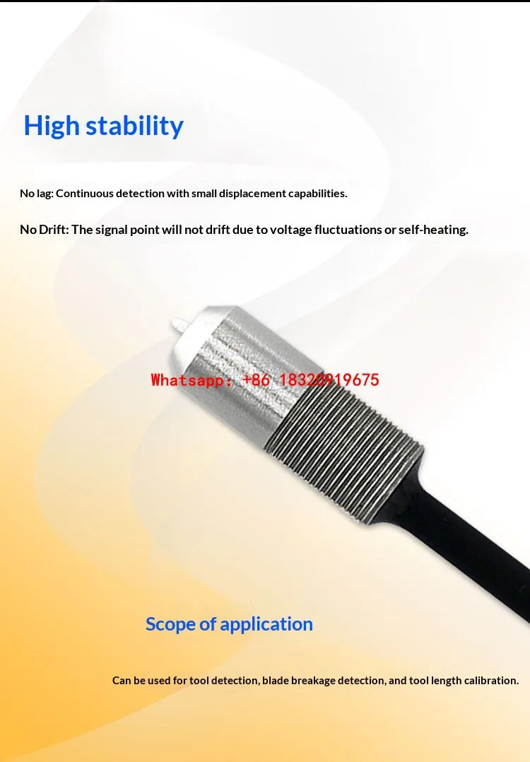 CSM85B-C acid/alkali-resistant contact-type sensor switch for broken-tool detection, workpiece detection, and machining position