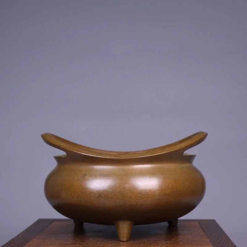 All-copper Suzhou-style ingot for home use, indoor worship , Buddhist temple incense burner, decorative pie