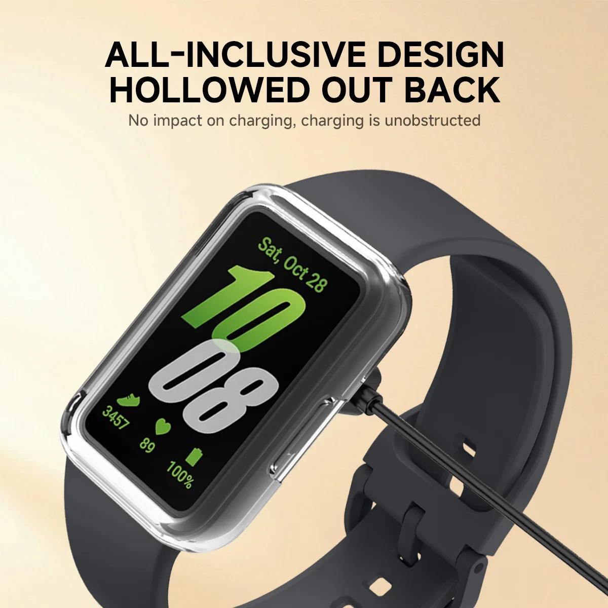 TPU Protector Case For Samsung Galaxy Fit 3 Bumper Protector Clear Shell for Galaxy Watch fit3 Full Coverage Shell Accessories