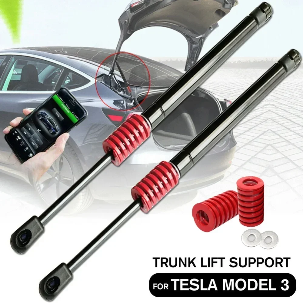 For Tesla Model 3 2021-2023 Front Rear Tail Gate Tailgate Boot Gas Shock Strut Damper Lift Support Hydraulic Rod Car Accessories