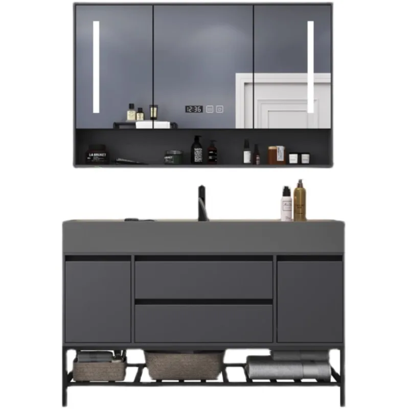 Muebles de lujo multifunción para el hogar, gabinetes de almacenamiento para el baño, gabinete estrecho, cajón, fregadero debajo de la Base, muebles