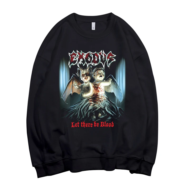 

Thrash Metal Style Exodus Band Mens Hoody Tops Pullovers Harajuku Streetwear Hip Hop Sweatshirts Hoodies
