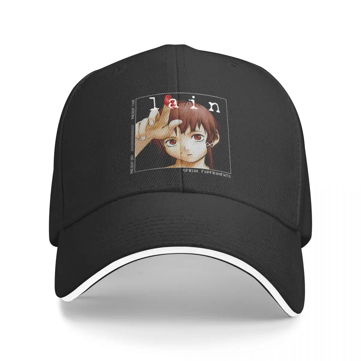 Anime Serial Experiments Lain Baseball Cap Hip Hop Lwakura Sci Fi Manga Sandwich Cap Men Women Polyester Dad Hat Sport