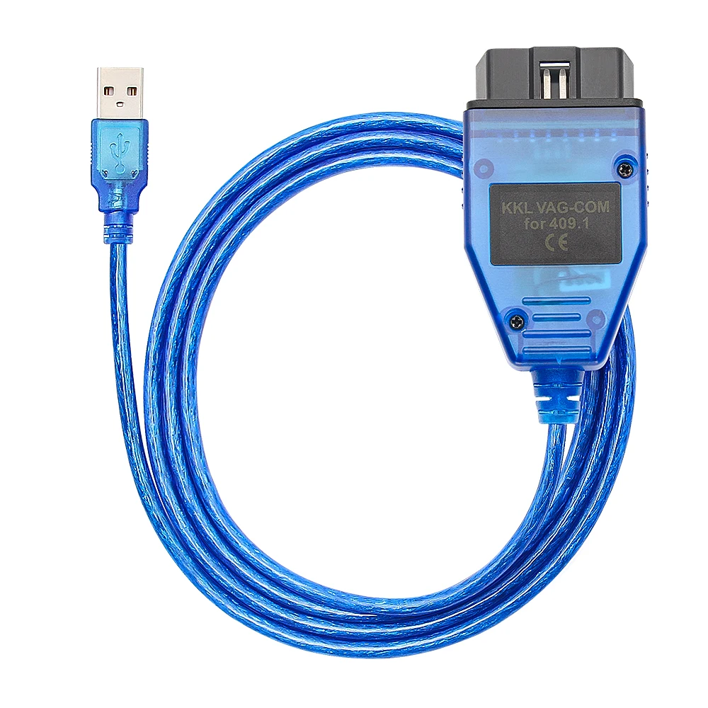 

VAG KKL For 409.1 OBD2 USB Diagnostic Cable Scanner FTDI FT232RL Chip Interface For VW For Audi For Seat