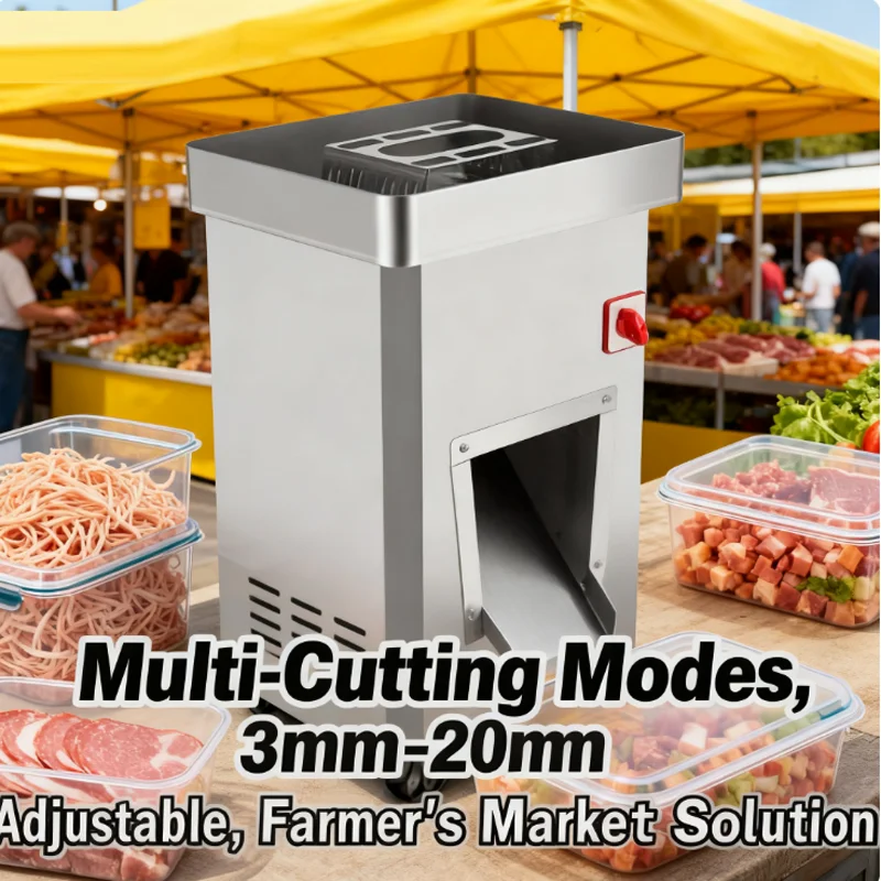 Коммерческая мощная электрическая машина для нарезки мяса, оборудование для нарезки курицы, машина для нарезки говядины для домашнего использования