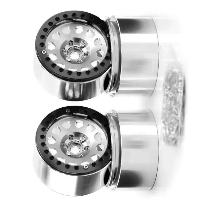 4 Stücke CNC Aluminiumlegierung 2,2 Beadlock Felge für 1/10 RC Crawler Auto Axial SCX10 90046 AXI03007 TRX4 VS4-10 Redcat Gen8