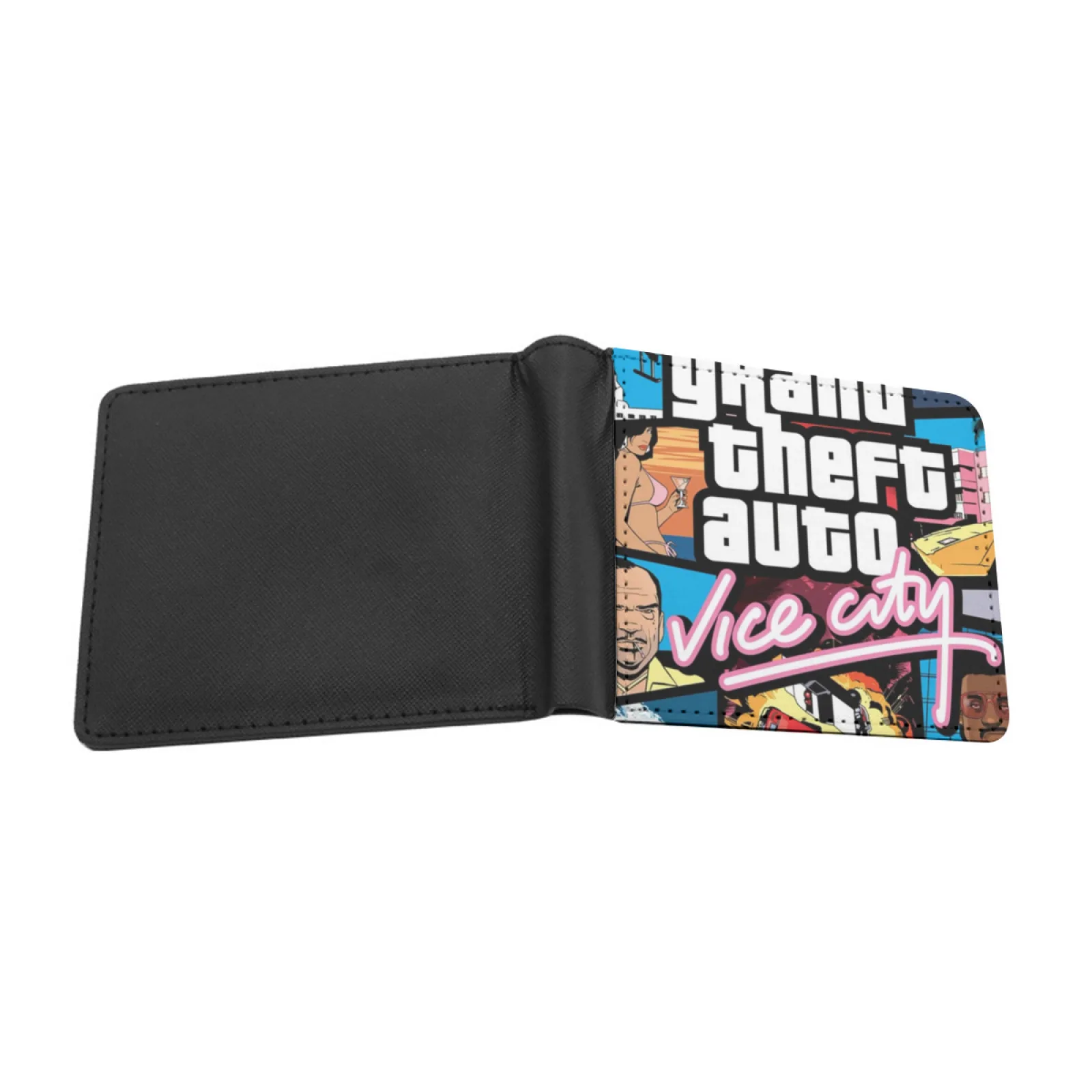 Grand Theft Auto Vice City Shirt Vice City Game Shirt Personalized Wallet For Men And Women Pu Leather Short Pocket Purse Grand