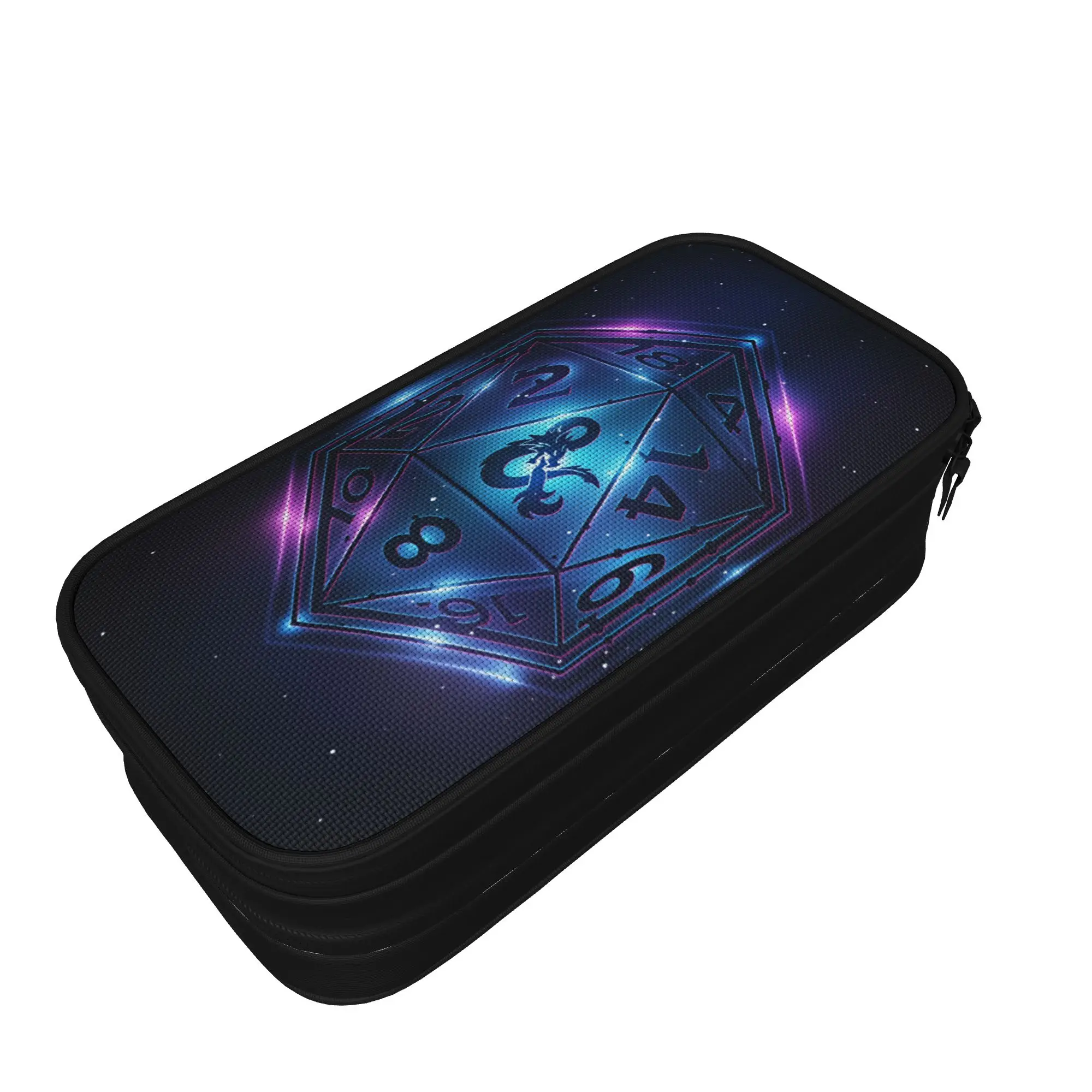 Dungeon Dragon DND Pencil Case  Portable Pencil Box Boy Girl Zipper Cool Back To School Pencil Cases Pattern Supplies
